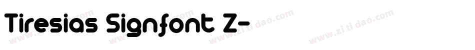Tiresias Signfont Z字体转换